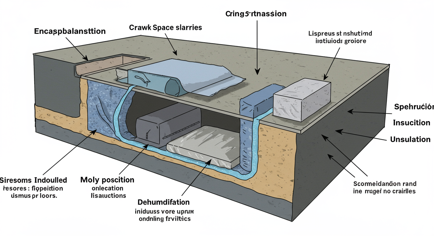 Crawl Space Encapsulation Process