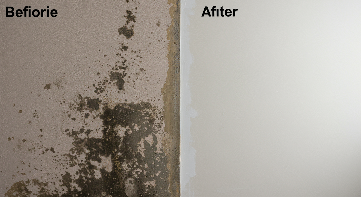 Before and After Mold Remediation